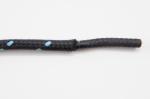 Opletený kabel 1,5 mm, černý/černý-světle modrý