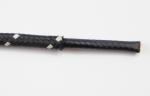 Opletený kabel 1,5 mm, černý/černo-krémový