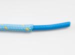 Opletený kabel 1,5 mm, světle modrý/žlutý