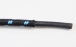 Opletený kabel 2,5 mm, černý/černý-světle modrý