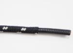 Opletený kabel 2,5 mm, černý/černo-krémový