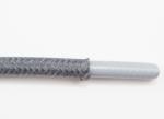Opletený kabel průměru 6 mm, šedý/šedý