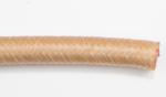 Opletený zapalovací kabel (červený kabel - béžový oplet)
