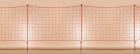 Ochranná síť na lyžařské svahy, červená, PP 2mm, 1 x 10 m