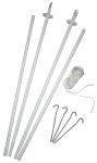 Bedmintonova sieť PROFI EXTRA s tyčami, oko 1,8 cm, PA 1,2 mm