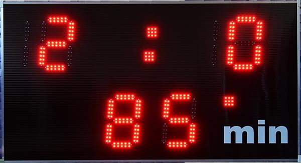 Futbalová časomiera - svetelná tabuľa MOSKSPORT D2