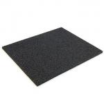Gumová dlažba elastická hladká čierna 1000x1000x30 mm