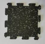 Športový-fitness povrch PUZZLE BIG čierna s rozmerom 1000x1000x8 mm 
