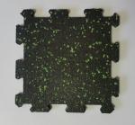 Športový-fitness povrch PUZZLE BIG čierna s rozmerom 1000x1000x8 mm 