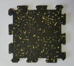 Športový-fitness povrch PUZZLE SMALL čierna s rozmerom 500x500x10 mm  