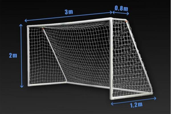 Futbalová sieť MINI 4, bok 0,8 x 1,2 m, PP 4 mm