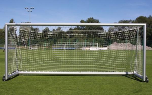 Hliníková fotbalová branka rozměru 5,0 x 2,0 m - přenosná