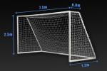 Futbalová sieť PROFI, bok 0,8 x 1,2 m, PP 4 mm