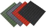 Gumová dlažba s rastrom 18 mm červená 500x500x30 mm  