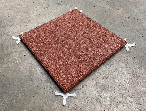 Gumová dlažba SK UNIVERSAL 500x500x23 mm červená