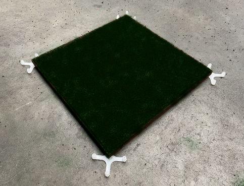 Gumová dlažba SK UNIVERSAL 500x500x23 mm čierna