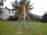 Lanová pyramida PY-835K-10 (v.p. 1 m, s 8-mi napínacími zámky)
