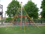 Lanová pyramida PY-855K-15 (v.p. 1,5 m, s 8-mi napínacími zámkami)