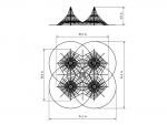 Lanová čtyřpyramida PY-164K-10 (v.p. 1 m)