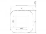 Pieskovisko 3x3 m PI-330K-10 - celokovové