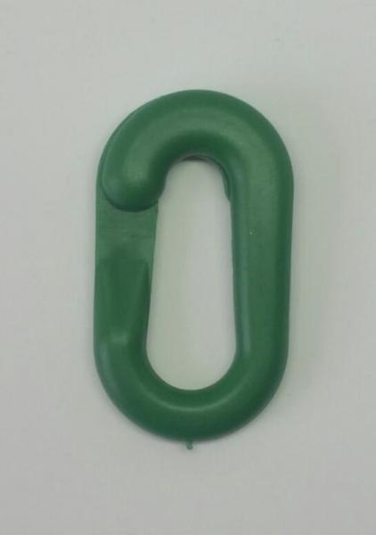 Plastová karabinka zelená 5 cm