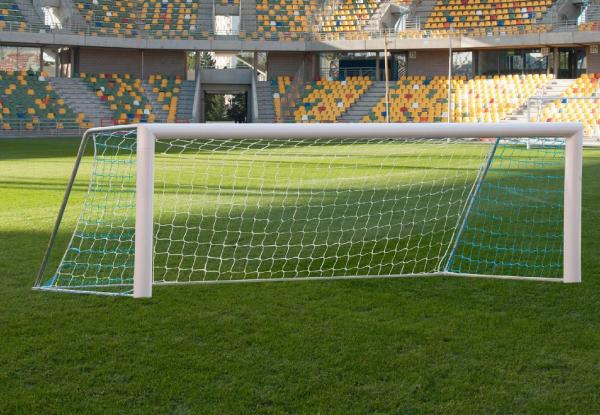 Hliníková fotbalová branka 3x1 m přenosná oválná (vhodná pro kategorie U6+U7)