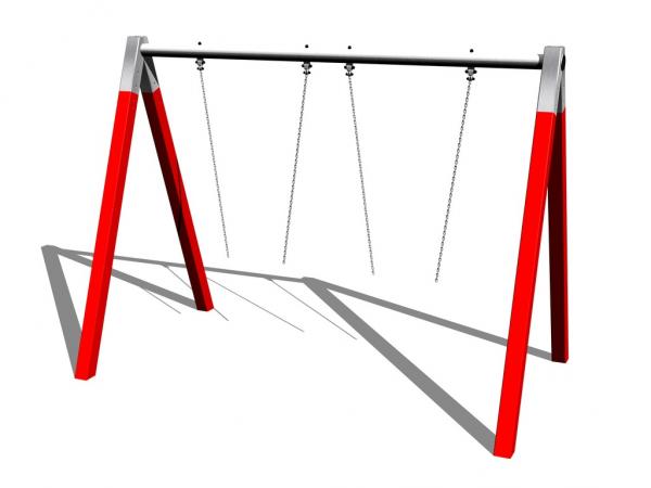 Řetězová dvouhoupačka  RH-201K-15 - celokovová (v.p. 1,5 m)
