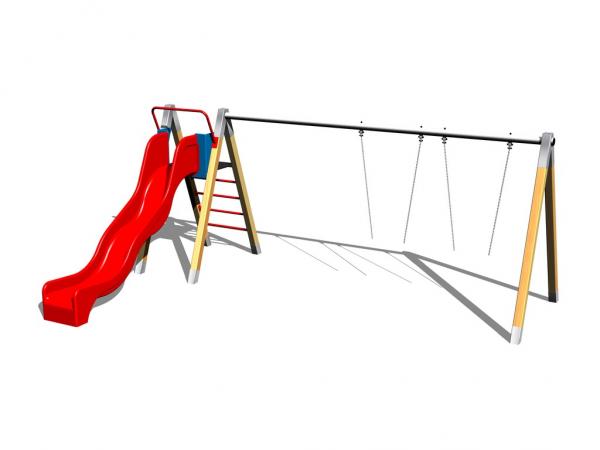 Řetězová dvouhoupačka  RH-201K-15 - celokovová (v.p. 1,5 m)