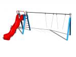 Řetězová dvouhoupačka  RH-201K-15 - celokovová (v.p. 1,5 m)