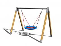 Řetězová houpačka hnízdo RH-117D-15 (v.p. 1,5 m)