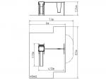 Řetězová houpačka se skluzavkou RH-115D-15 (v.p. 1,5 m)