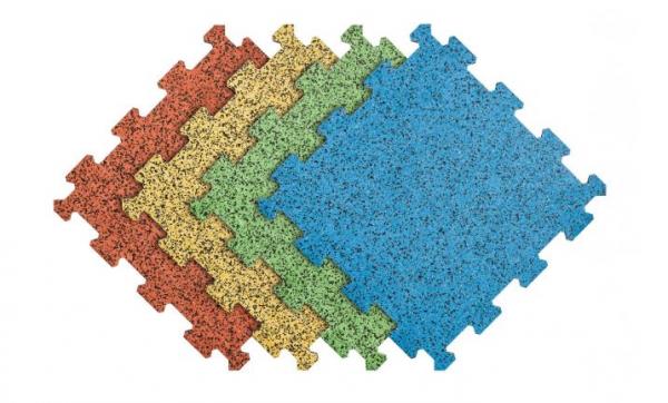 Športový-fitness povrch GELSPORT FIT SANDWICH PUZZLE s rozmerom 500x500x10 mm (MIX20+80/9)