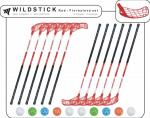 Set MPS Wildstick Green/Wildstick Red (12 florbalových hokejok)
