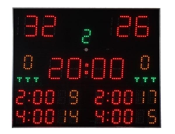 Volejbalová časomiera - svetelná tabuľa - MOSKSPORT M6