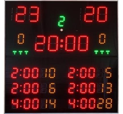 Volejbalová časomiera - svetelná tabuľa - MOSKSPORT M7