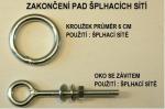 sieť na šplhanie z PA stáčaného lana, oko 30 cm, PA 16 mm