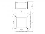 Zatienenie pieskoviska 3x3 m ZP330