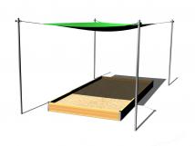 Zatienenie pieskoviska posuvné 4x2 m ZP-421